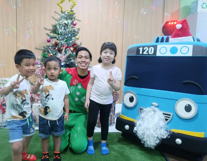 christmas tayo station tayo santa kids bus