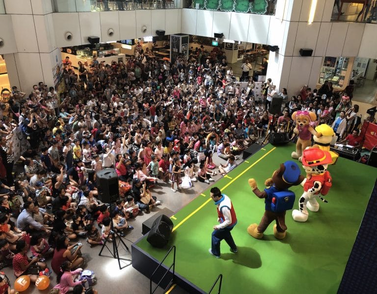 school holidays in singapore united square paw patrol mighty pups show christmas fun at united square