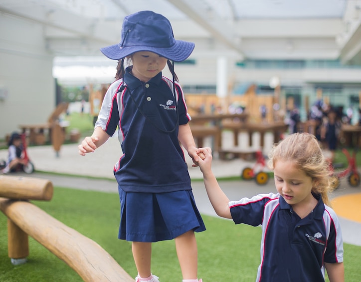 outdoor playground at stamford american early learning village