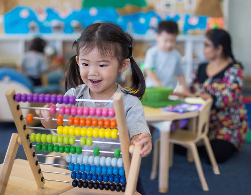 math at the early learning village at stamford american international school