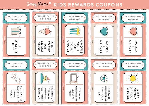 kids reward coupons