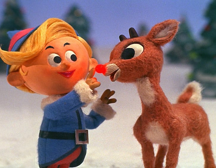christmas movies rudolph the red-nosed reindeer and hermey the elf