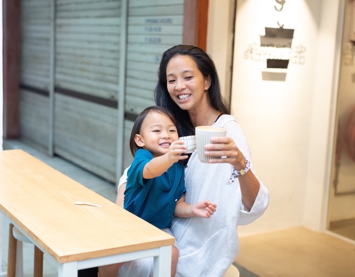 starter lab bakery founder min siah son toasting coffee