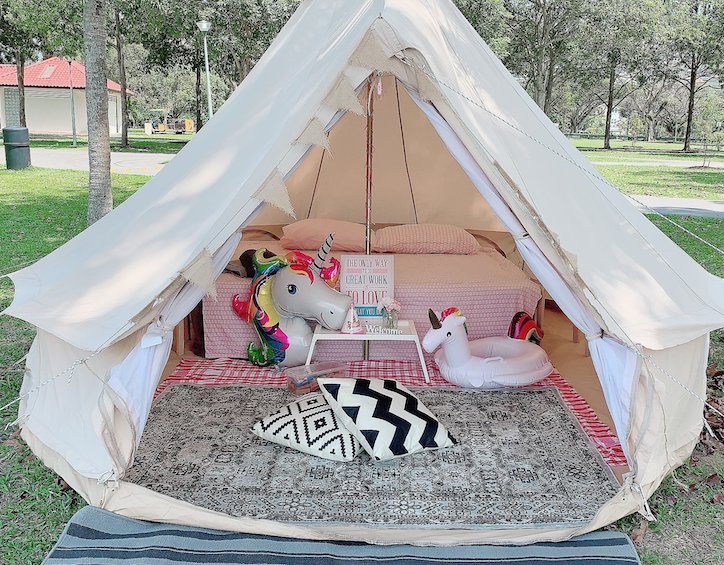 glamping singapore bell tent at pasir rise wondrous glampers