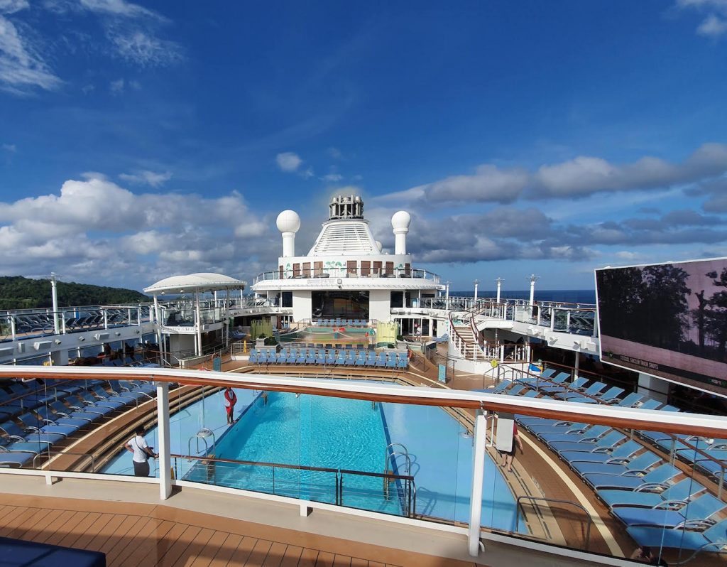 top deck of the royal caribbean cruise ship quantum of the seas