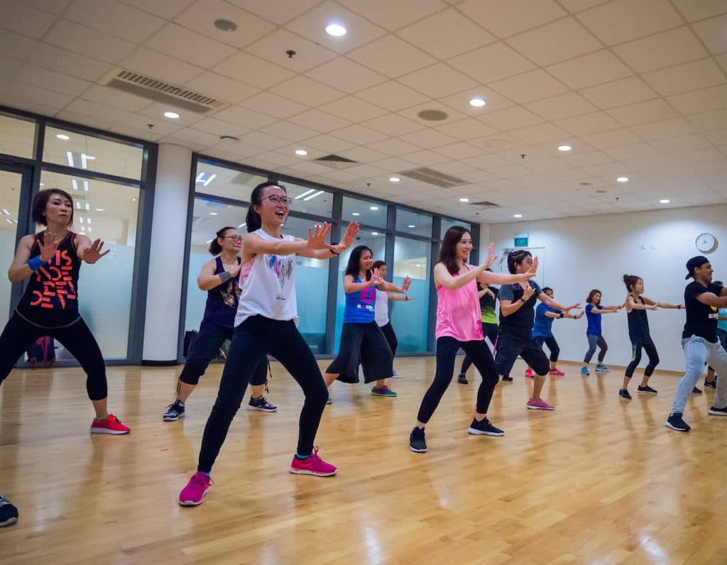 mighty abundance 2020 at singapore sports hub with bounce fit dance class