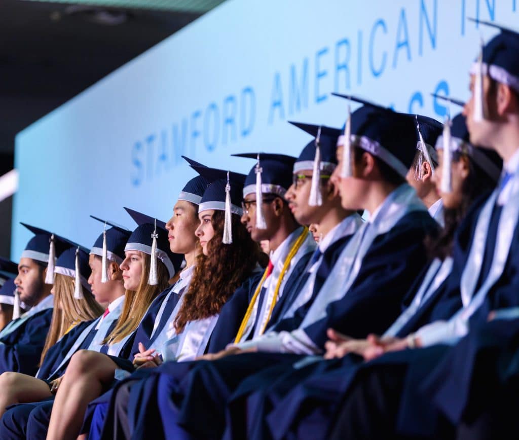 stamford american graduates from the class of 2019 at their graduation ceremony