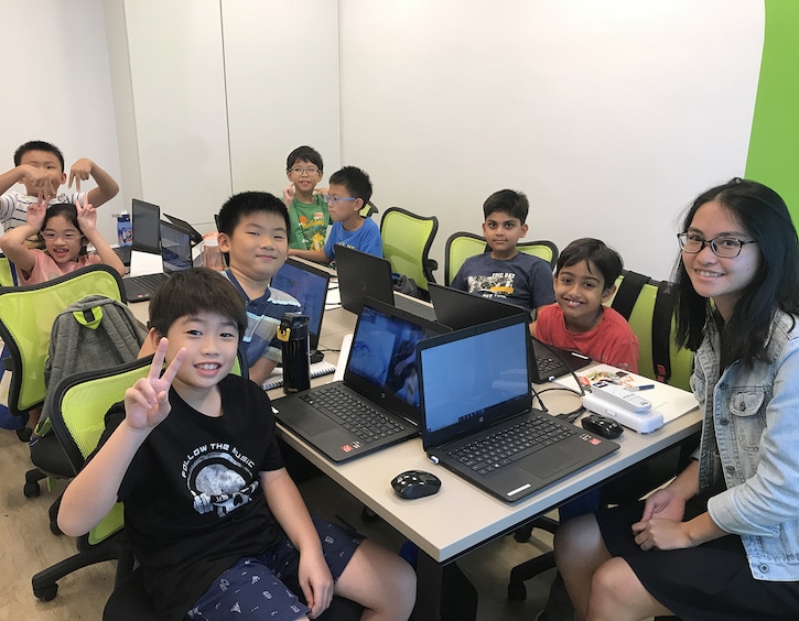 Coding Lab school holiday camp in singapore