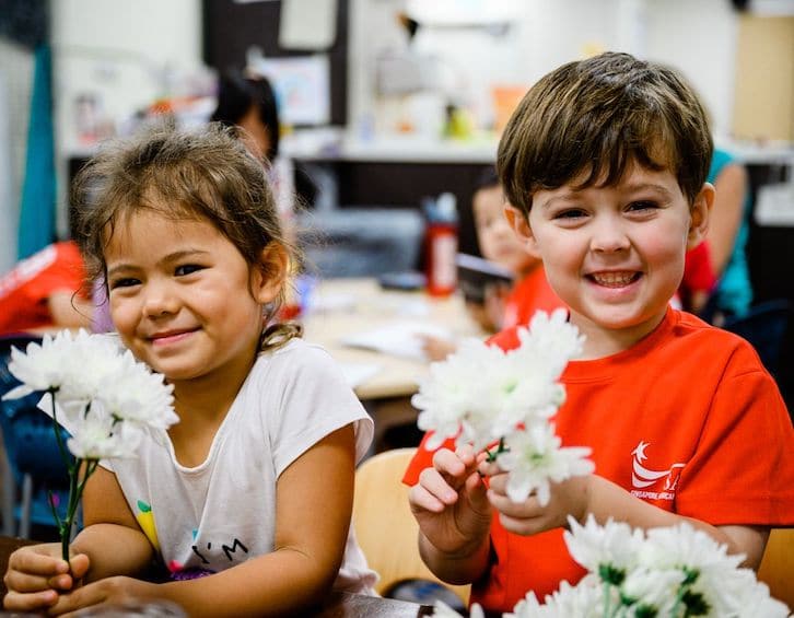 young children at sas summer semester school holiday camp