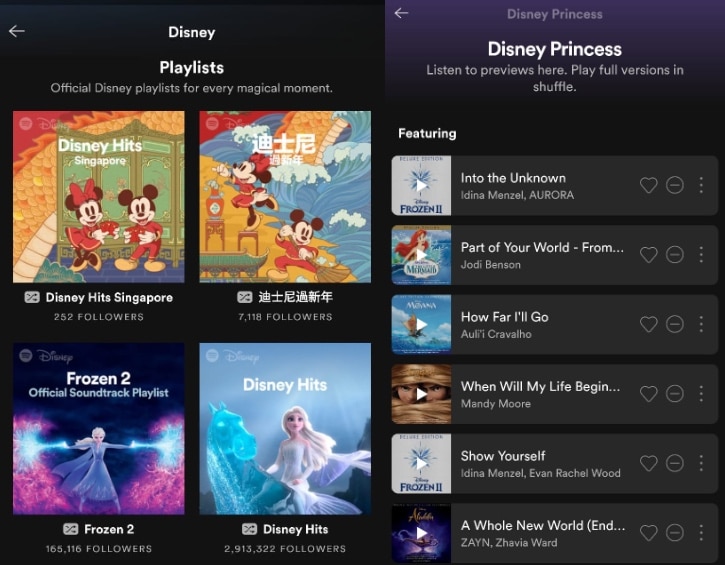 spotify disney hub