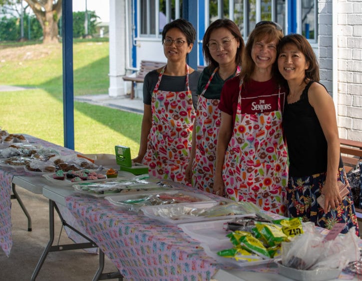 bake sale and Parent-Teacher Fellowship at International Community School (ICS)