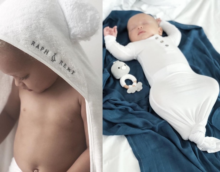 newborn baby gift set raph remy onesie towel