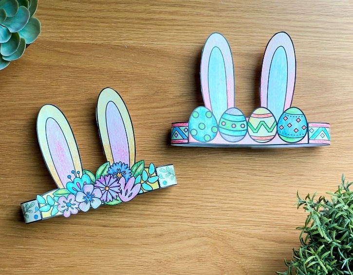 easter-crafts-bunny-crown-colouring