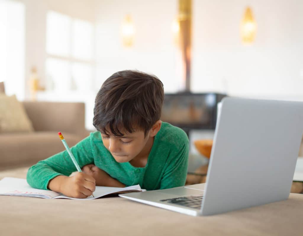 online tuition singapore boy studying