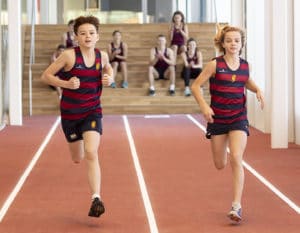 brighton college (singapore) students indoor running track