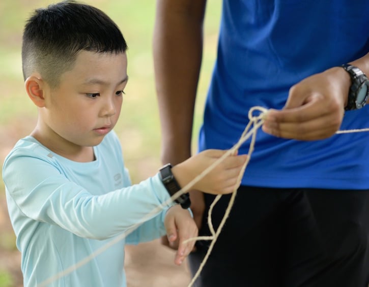 outdoor school singapore knot tying online enrichment class