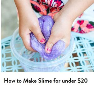 DIY slime cheap