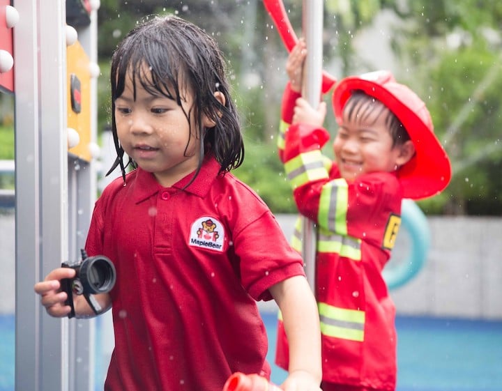 maplebear preschool outdoor water play