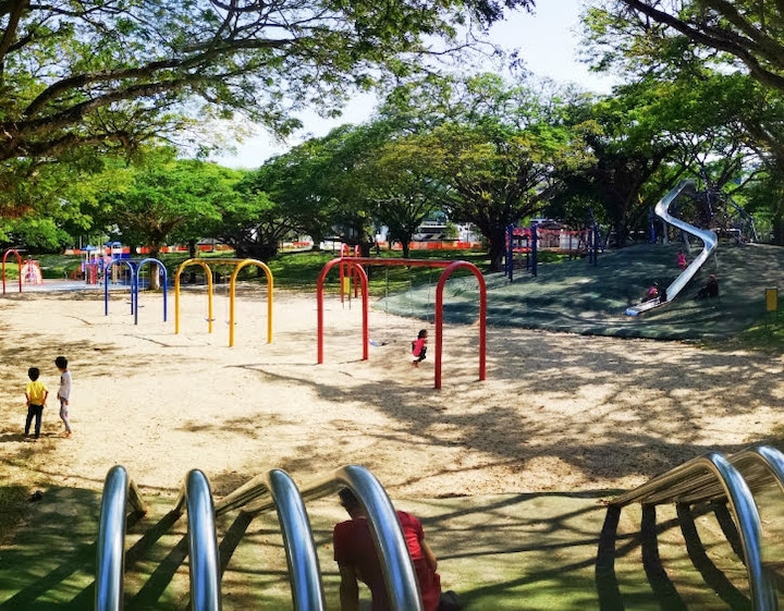 playground in singapore pasir ris park sand pit