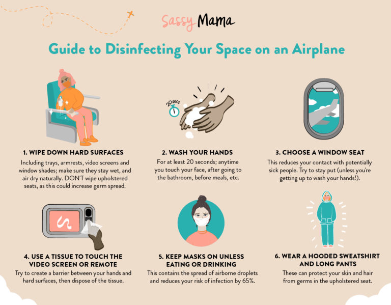 how to disinfect on airplane tips travel hygiene flight