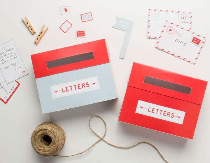 diy postbox to receive letters from grandparents