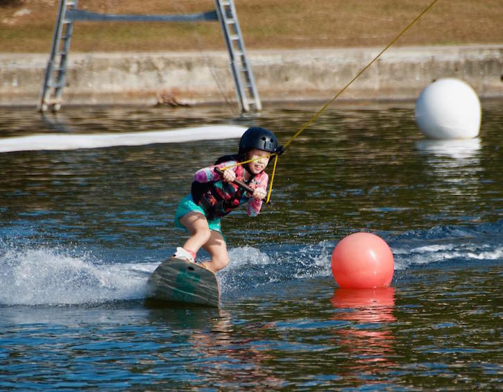 East Coast Park singapore - Singapore Wake Park - Girl Wakeboarding