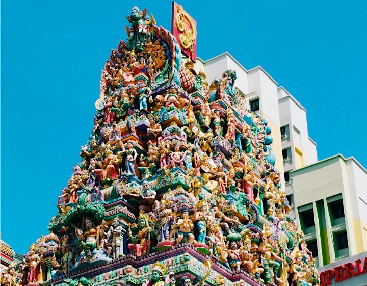 little india - Sri Veeramakaliamman Temple gopuram