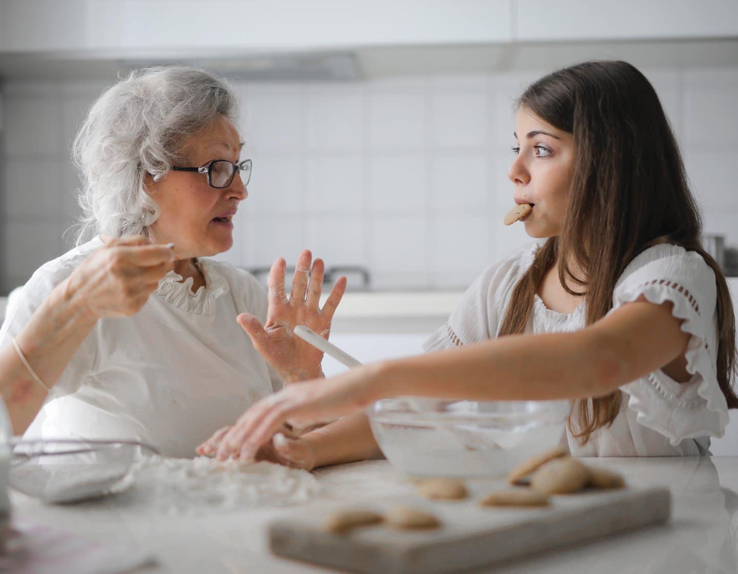 Cook for Fun-d teen and grandmother cooking