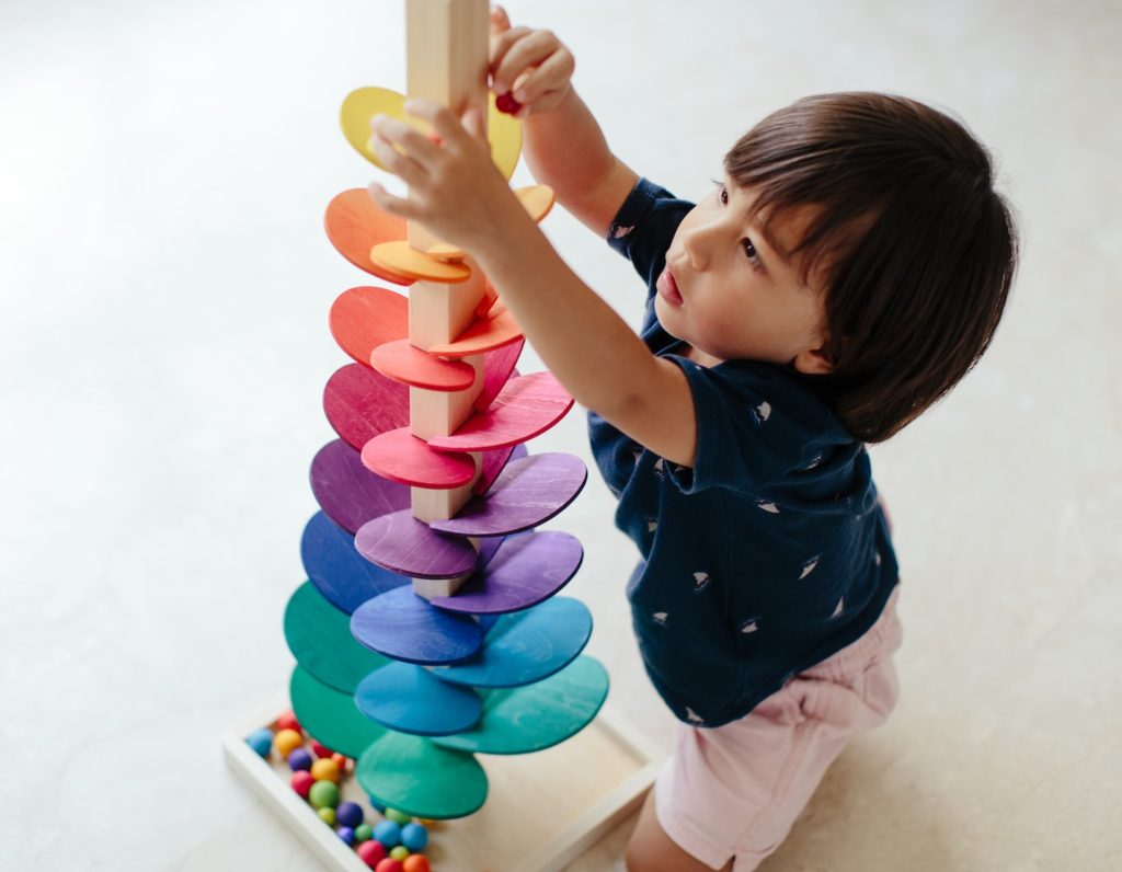 christmas gift ideas keka toys wooden open ended rainbow tower