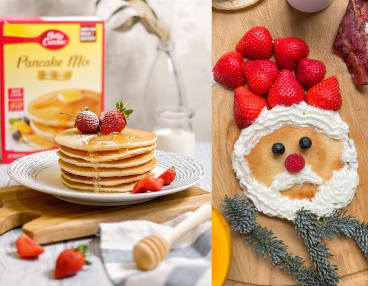 betty crocker pancakes festive christmas santa