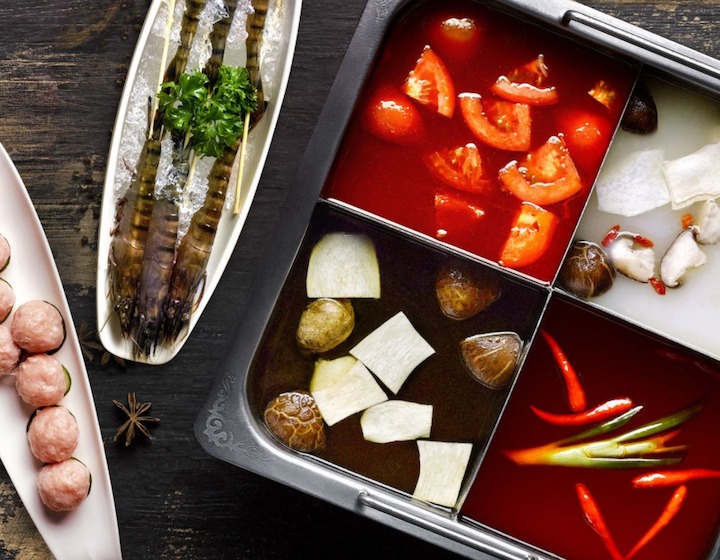 Steamboat in Singapore Haidilao Hot Pot Steamboat tom yum soup