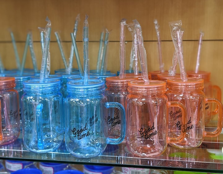 daiso singapore reusable cups straw