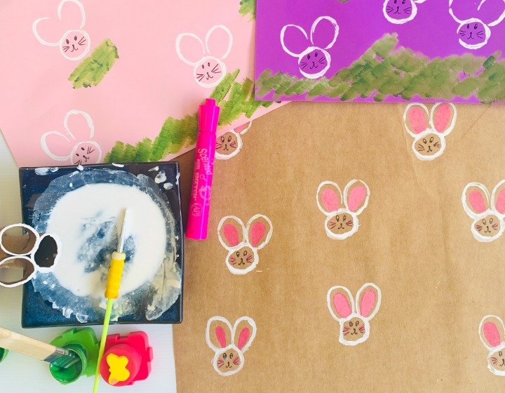 Easter Crafts - TP Roll Bunnies