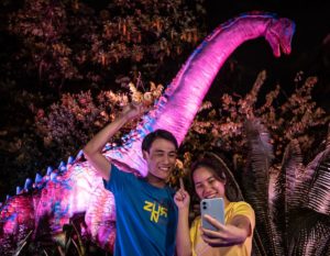 jurassic mile christmas light up dino glow