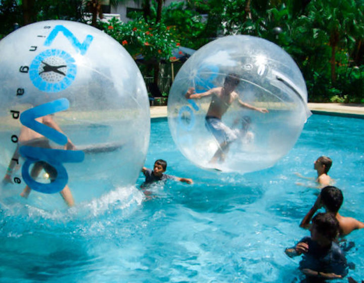 things to do kids singapore - zorbing is a fun family activity in singapore