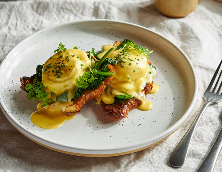 brunch singapore - Little Farms Table Eggs Ben on Croissant