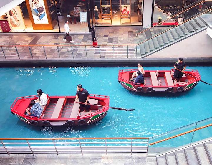 marina bay sands review sampan ride