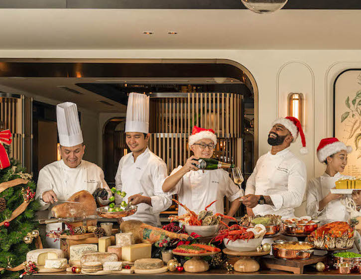 Estate: Christmas buffet, Santa Claus and snow!