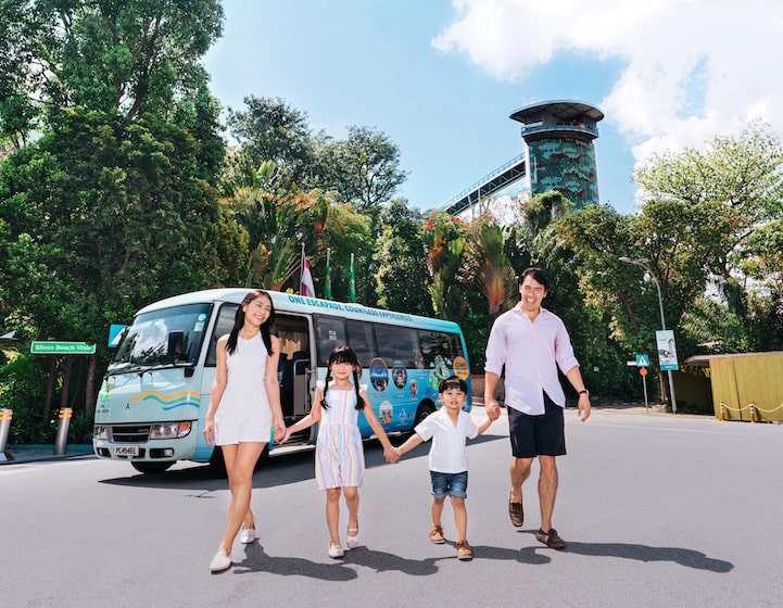 singapore cable car bundle sentosa island bus tour