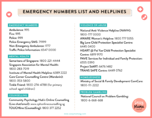 Emergency Helplines in Singapore