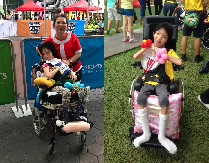 Make-A-Wish-Singapore- Cindy & Hillary at the Santa Run
