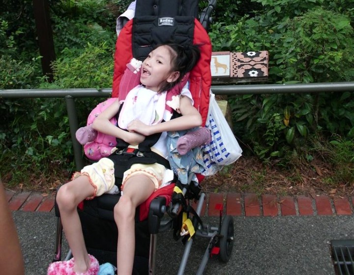 Make-A-Wish-Singapore- Hillary in her Rodeo buggy