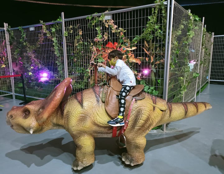 Jurassic Dinosaur Adventure Park Dinosaur rides at Downtown East Singapore