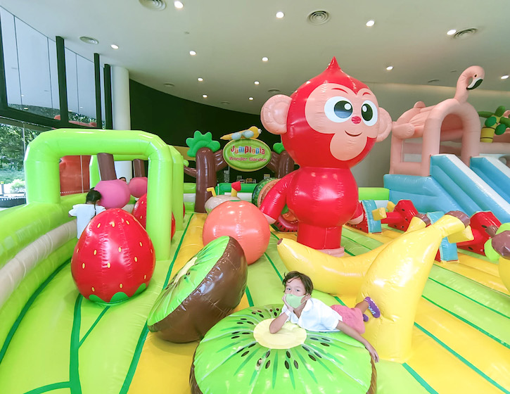 Jumptopia bouncy castles at Garden by the Bay