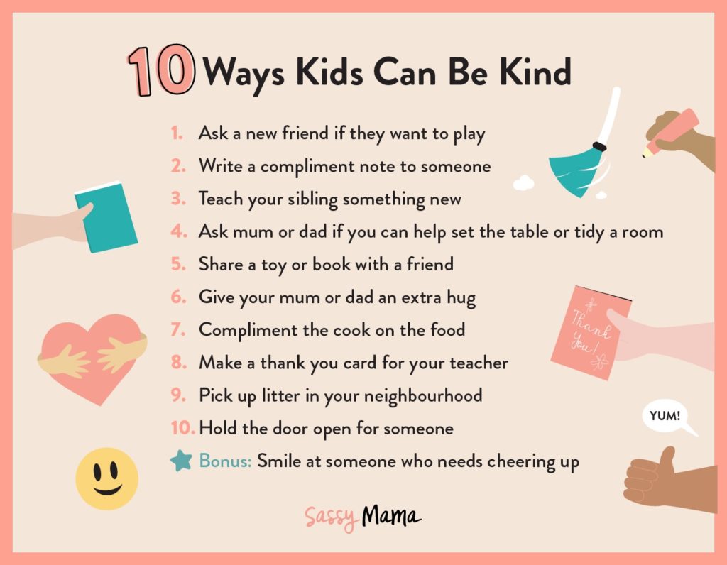 10 Acts of Kindness for Kids: Downloadable