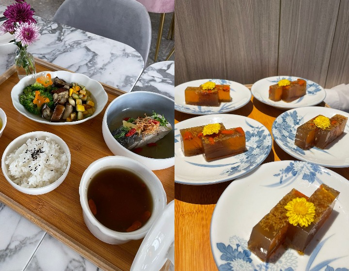 kai suites confinement centre singapore with confinement food Western and Chinese flavours