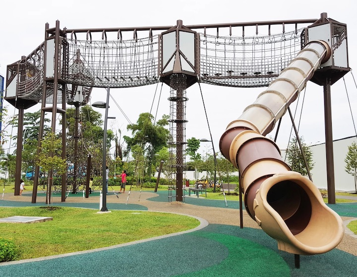 outdoor playground singapore for children with slides, swings and more