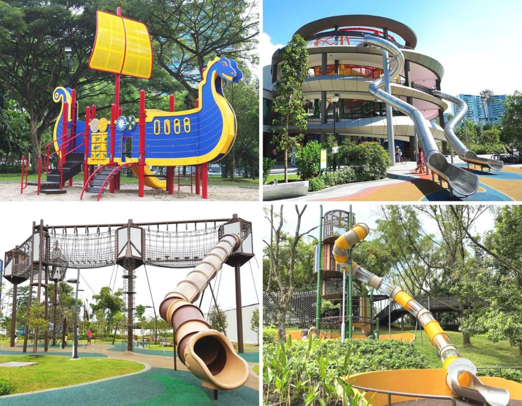 Outdoor playgrounds in singapore fo rkids with swings, slides, and more all free