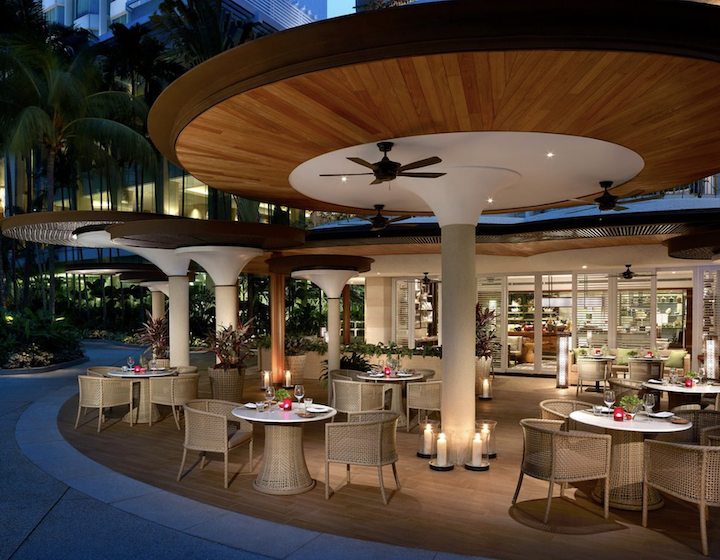 alfresco dining singapore outdoor dining waterfall ristorante italiano