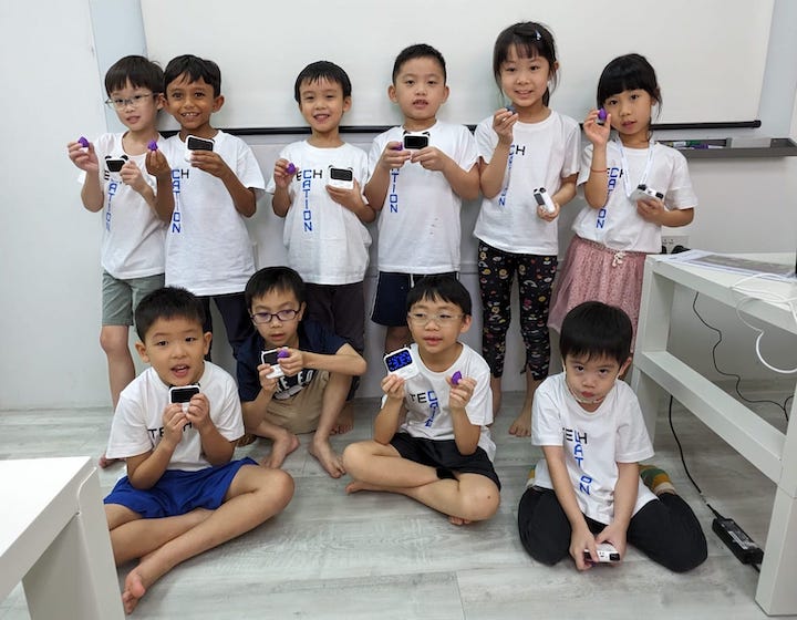 summer camps Singapore 2023 the brainery code students